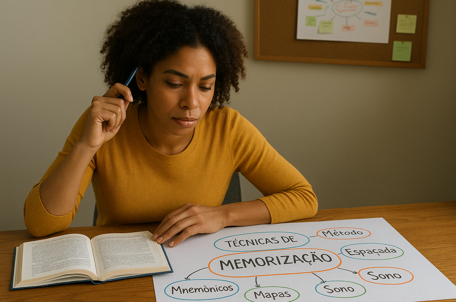 Técnicas de Memorização: Como Estudar Melhor e Reter Conteúdo por Mais Tempo