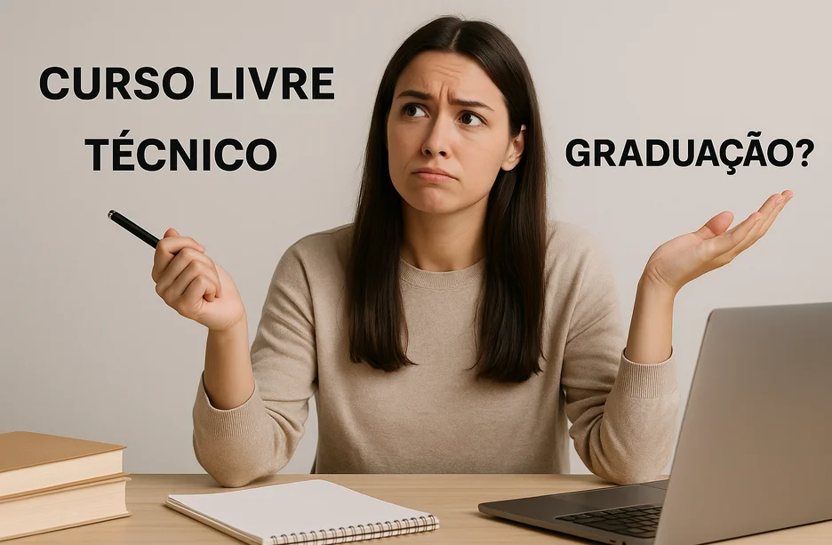 Qual a melhor escolha: curso livre, técnico ou graduação?